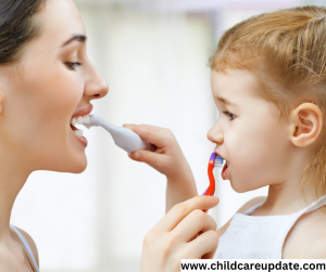 care for a child's teeth